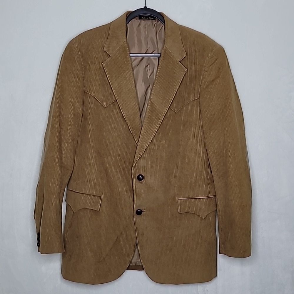Vintage Sheplers‎ Western Corduroy Blazer Jacket Size 42L